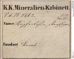 Etiketten zu Azurit (NHMW-MIN-An260)